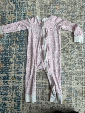 Joy Street Cape Cod Pink Zip-Front Pajamas 18-24m